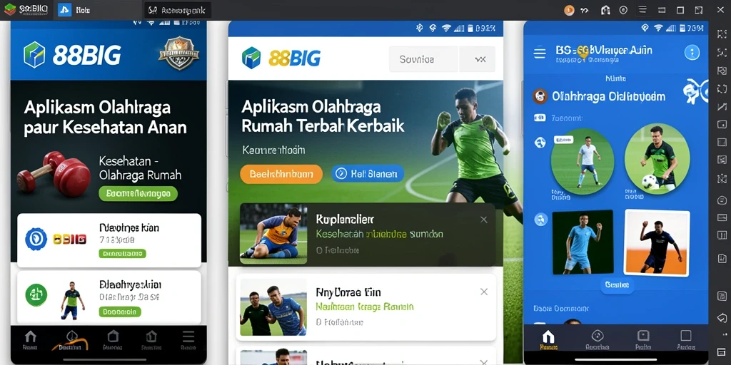 Antarmuka intuitif dan berbagai fitur olahraga rumah.