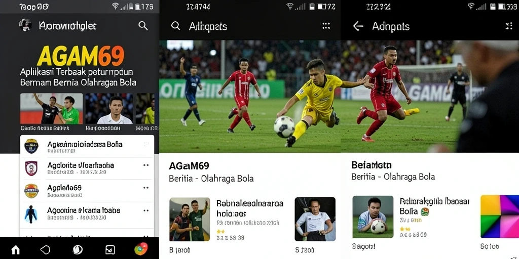 Tampilan antarmuka AGAM69 yang menarik dan informatif untuk berita olahraga bola.