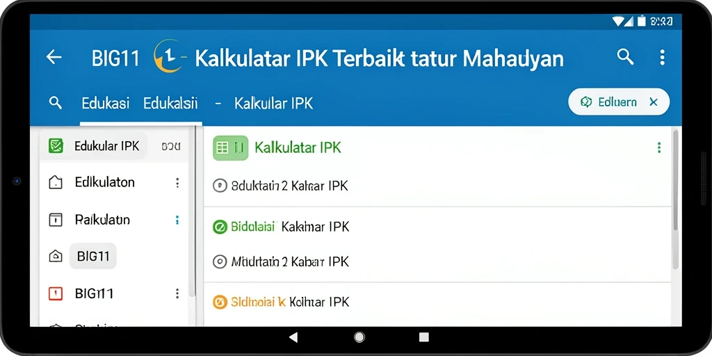 Antarmuka <strong>BIG11</strong> yang sederhana dan efektif untuk menghitung IPK.