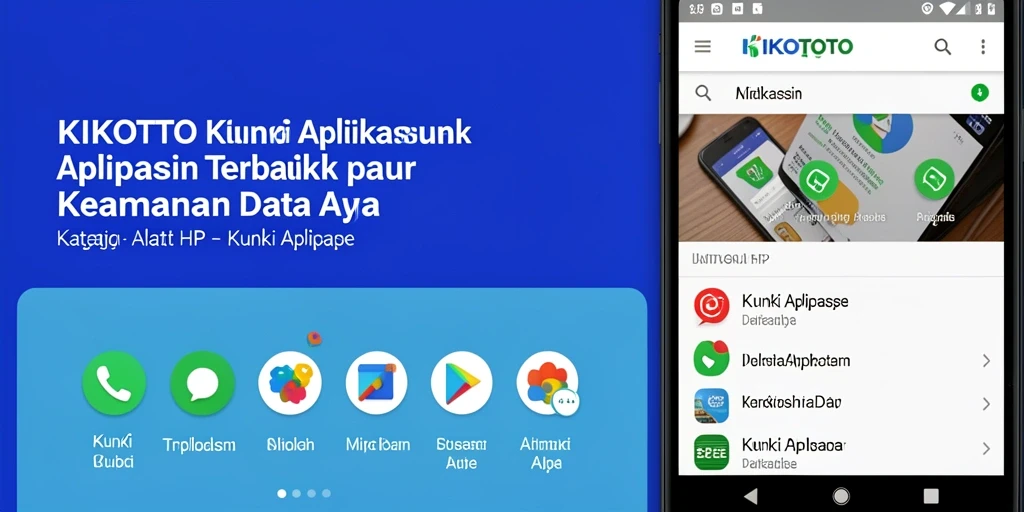 Tampilan antarmuka KIKOTOTO dengan fitur kunci aplikasi yang mudah digunakan.