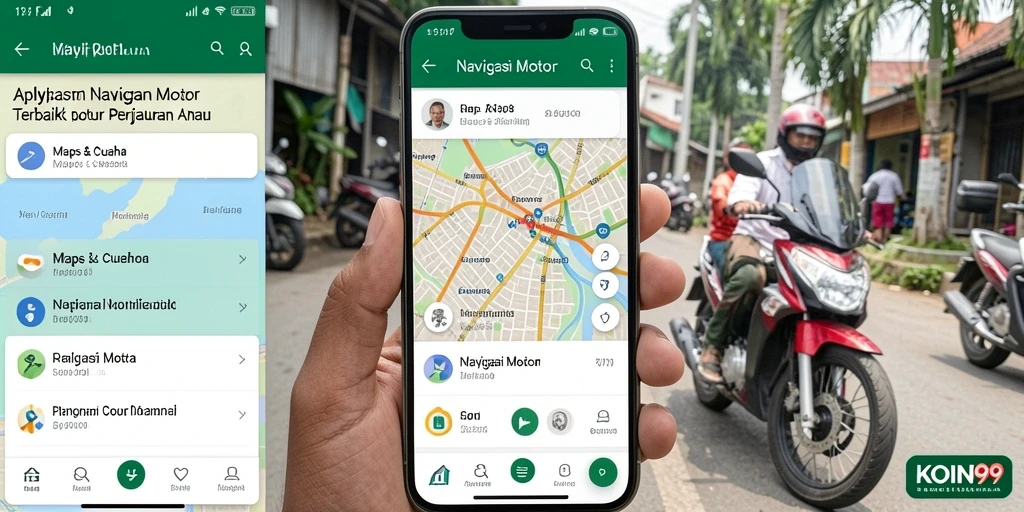 Antarmuka KOIN99 yang mudah digunakan untuk navigasi motor.