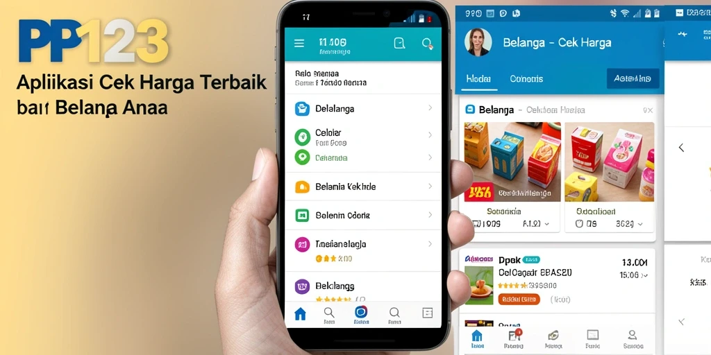 Tampilan antarmuka aplikasi Cek Harga PP123 yang mudah digunakan.