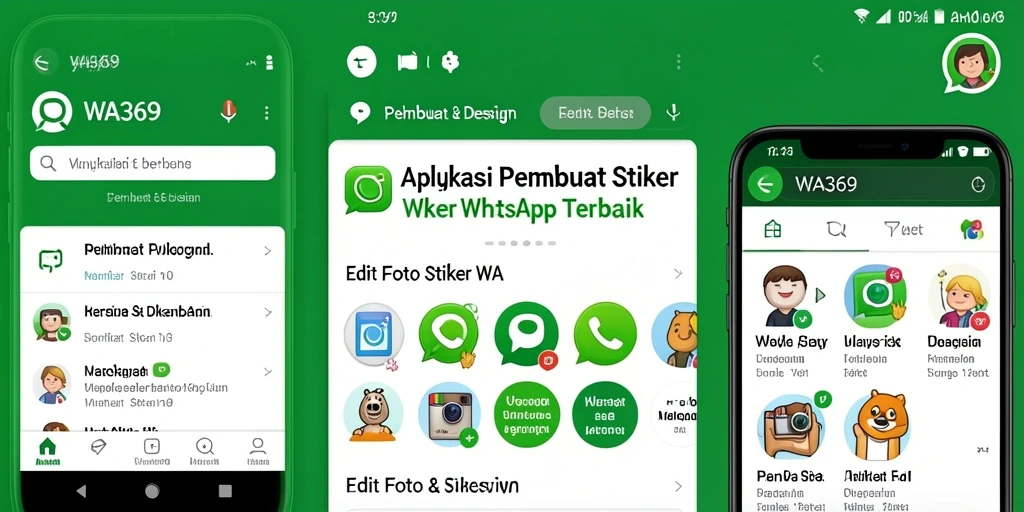 Tampilan antarmuka pengguna WA369 yang sederhana dan menarik.
