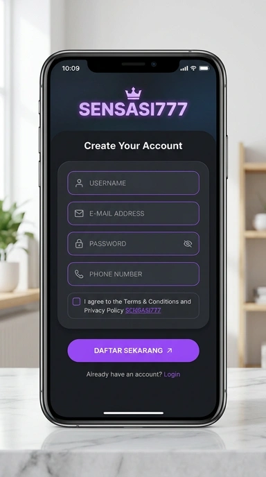 Panduan Registrasi Akun Baru sensasi777 untuk Android